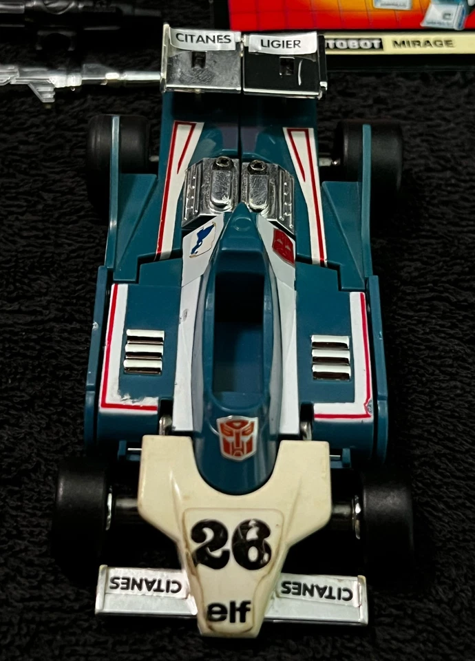 G1 1984 MIRAGE • 100% COMPLETE • PRE RUB • TECH SPEC • VINTAGE G1 TRANSFORMERS - Image 4 of 4