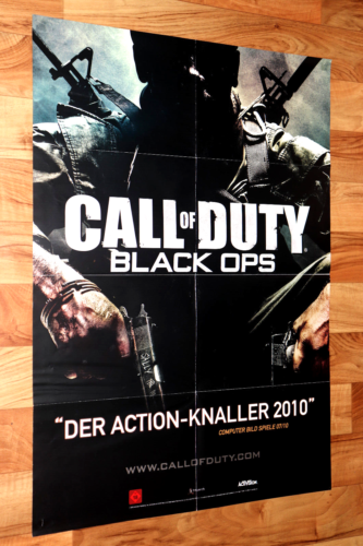 Call of Duty Opérations noires PS3 Xbox 360 très rare affiche 84x59,5cm 2010 - Photo 1/6