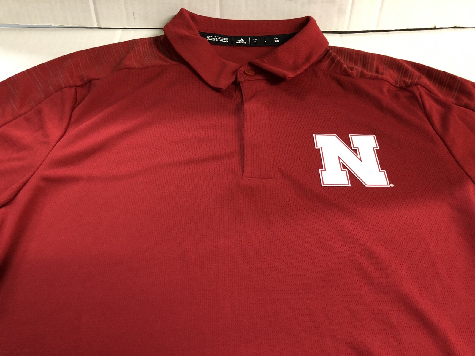 nebraska adidas polo