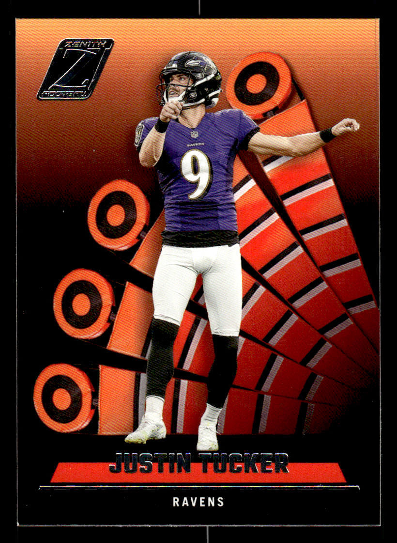 2022 Zenith #29 Justin Tucker Retail Card Baltimore Ravens