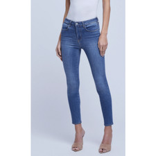 L  Agence Margot High Rise Skinny Jeans Medium Wash Women  s Size 25 New With Tags