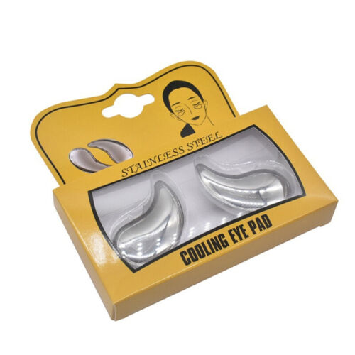 1pair Cooling Eye Pad Stainless Steel Eye Mask Ice/Hot Eye Patches For Puffy -jy - Picture 5 of 12