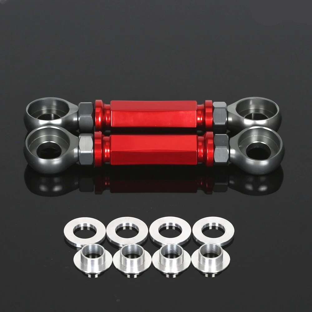 RED ADJUSTABLE REAR LOWERING LINK FOR KAWASAKI ZX9R ZX12 ZX7R ZX6R