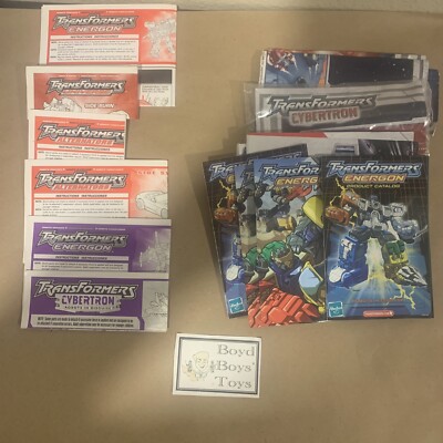 Transformers Instruction Sheets and Catalogs - Universe, Energon, Cybertron