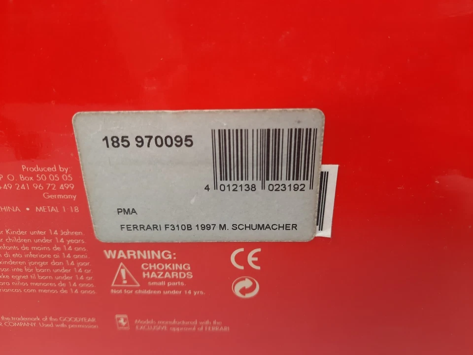 Minichamps Ferrari F310B #5 Michael Schumacher 1997 1/18 185970095 - Immagine 4 di 4