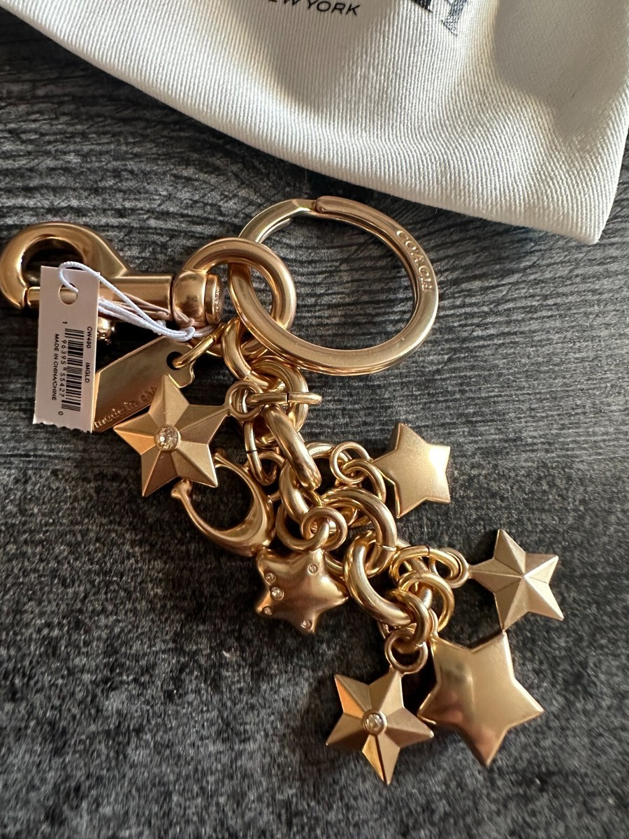 BN Coach Star Cluster Bag Charm gold CP888 | eBay