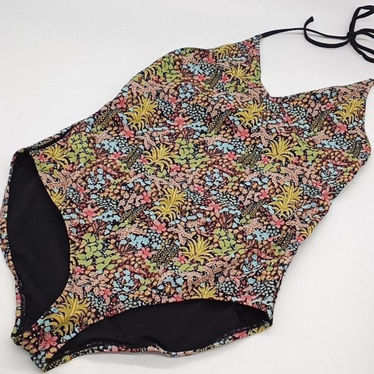 Scotch Soda Swimsuit Womens Medium Floral Printed One-Piece Mio Scoop  Back M