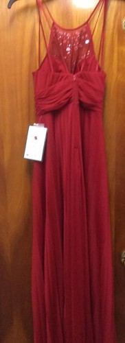 Long Red,Prom,evening,Cocktail Dress Size 5-6 New With Tags/MSRP $109 - Picture 6 of 12