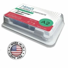 Dental Flowable Composite Light Cure A2 Shade Low Viscosity HEXA Made in USA