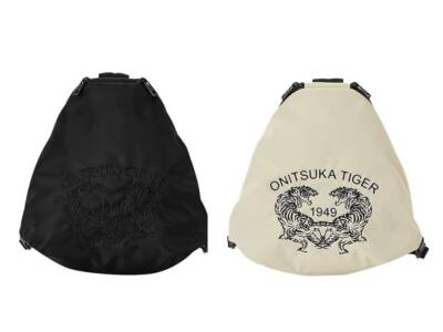Onitsuka tiger original Mini backpack unisex embroidery Beige