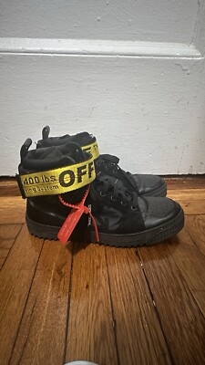 Off-White Industrial Sneakers High Top Black Yellow Euro 41 (USED 5x Only)