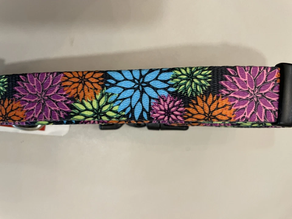 h) Collar de perro Coastal Styles grande 18-26" ¡Hecho en EE. UU.! flores mamás critansios Foto 2 de 2
