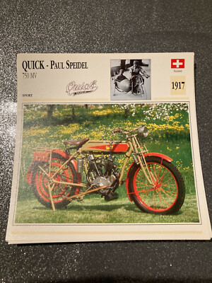 MOTORRADKARTE SAMMLUNG ATLAS QUICK PAUL SPEIDEL 750 MV  