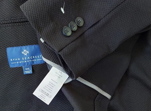 RYAN SEACREST DISTINCTION MEN'S BLACK POLYESTER BLEND JACKET SIZE XXL NWOT  image 6