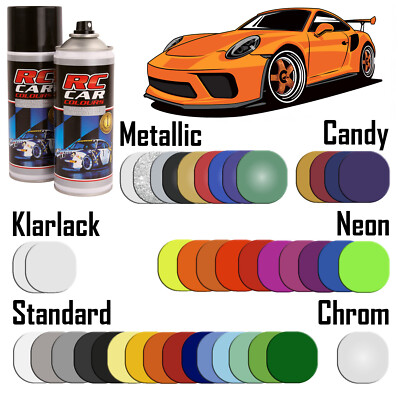 RC CAR COLOURS Lexanfarbe Polycarbonat Sprühlack 150ml Sprühdose
