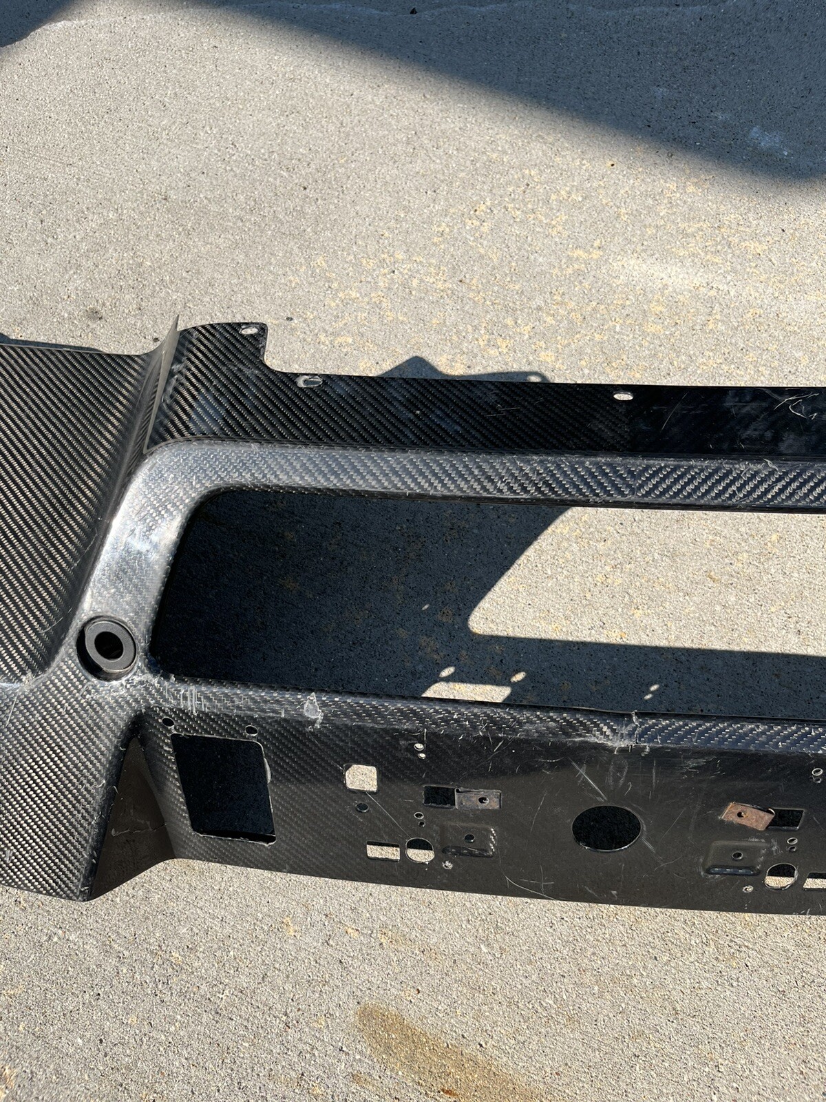 13-17 Aston Martin Vantage Rear Bumper Valance Carbon Fiber Factory 