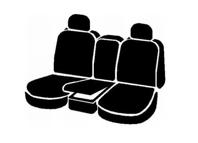 Cubiertas de asiento de banco delantero negras para Chevy Silverado 1500 2500HD 2014-2019 ajuste personalizado Foto 2 de 2