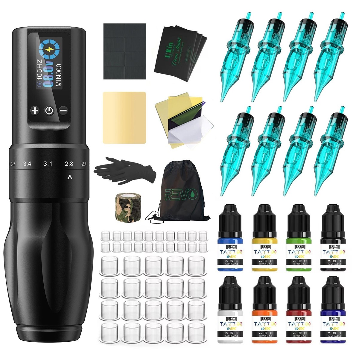 INKIN Soultats Wireless Cartridge Tattoo Machine Pen Tattoo Kits 6