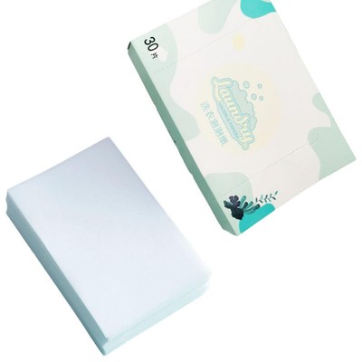 Laundry Detergent Sheets Eco Friendly Light  Scent 30 Pack Detergent Strips