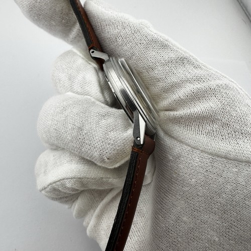 Orologio Uomo Vintage Movado Acc 30mm Ref: 14829 Cal.470 Parapolvere Militare - Foto 9 di 16