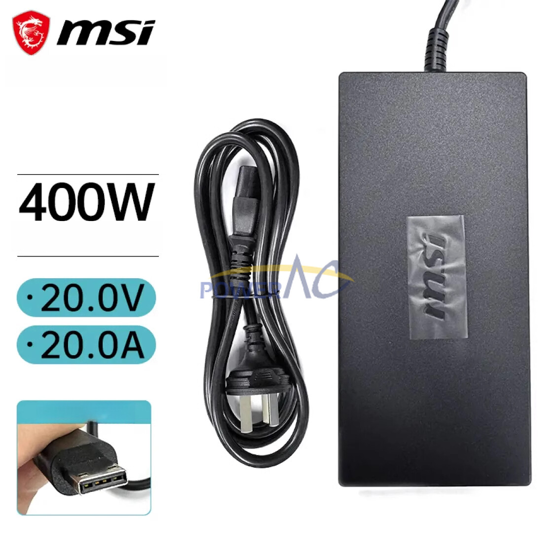 20V 20.0A MSI Original 400W Power Supply Titan 18 HX AI A2XWJG