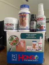 Set Hongo Trimming anti fungal cream , spray , drops and Capsules hongo u as pie