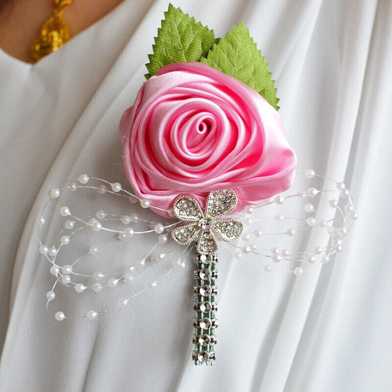 Eternal Angel Wedding Party Decoration Wrist Corsage Boutonniere for Groom - Image 3 of 4