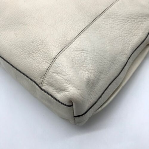 Aimee Kestenberg White Pebbled Leather Hobo Crossbody Bag - Picture 9 of 12