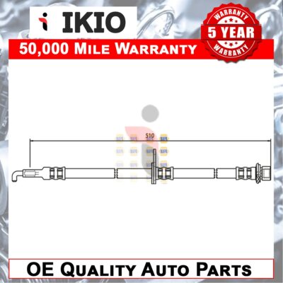 Fits 107 Aygo C1 1.0 1.4 HDi + Other Models Brake Hose Front Left Ikio