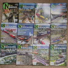 Lot of 12 N SCALE RAILROADING Magazines, 2010-2020 ALL of 2019