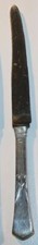 1 Messer Art Deco Besteck versilbert eventl. Empire / Bohrmann unrestauriert