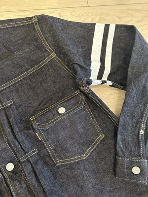Momotaro Jeans 1105SP Type 1 Denim Jacket Rinsed Indigo Selvedge