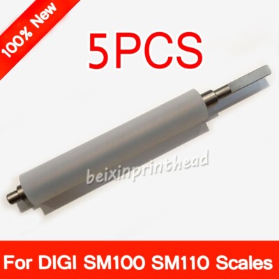 5pcs Rubber Roller For DIGI SM100 SM110 Label Balance Platen Roller Linerless