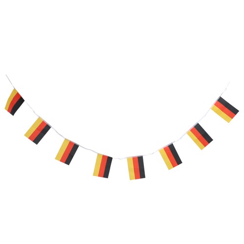 Football Garland Decor German Flag Pulling String Bright Color Matching