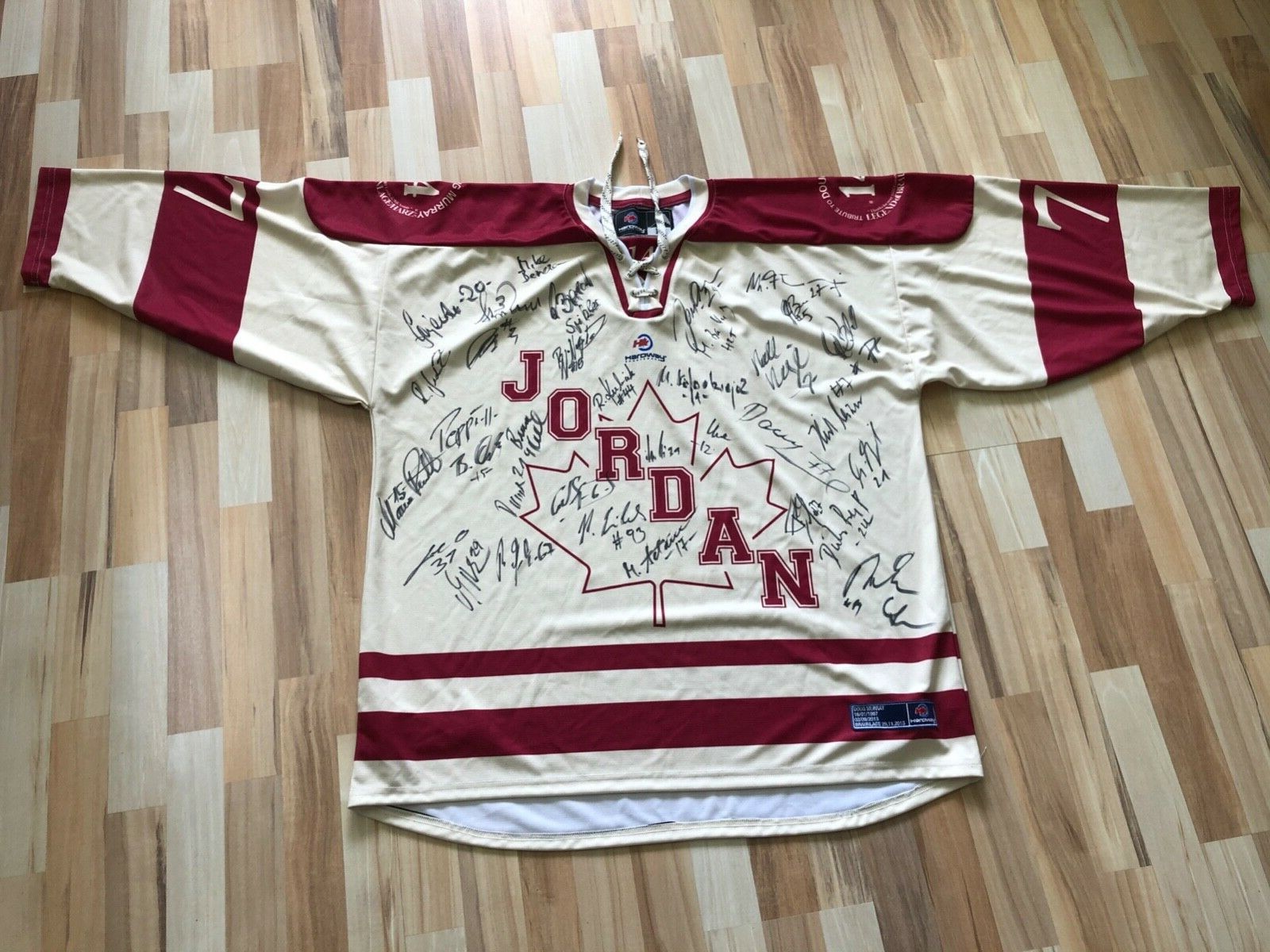 Bild 11 - eishockey trikot game worn ( Lammel 77 ) vom Gedächtnis Spiel für Doug Murray