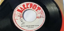 Jah Stitch -  Natty Dread Gone Clear  Roots /Reggae 7" on JACKPOT LABEL 