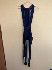 Racing castelli rosso corsa cycling Thermal Bib Tights pants size L men black