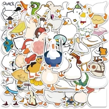 Cute Duck Stickers for Kids Teens Adults, Funny Cartoon Duck Stickers for Scr...