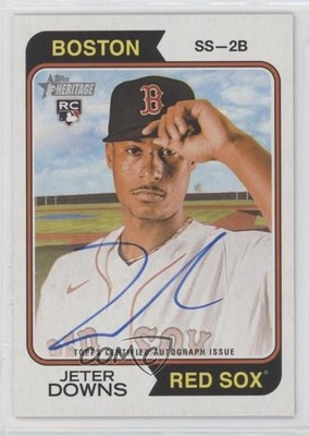 2023 Topps Heritage High Number Real One Jeter Downs #ROA-JD Auto qf8