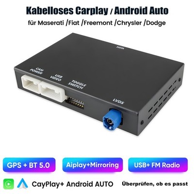 Kabellose CarPlay/Android Auto Modul für Maserati/Fiat/Freemont/Chrysler/Dodge
