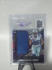 2019 Panini Spectra Radiant Rookie Patch Signatures Tony Pollard Neon Purple /35