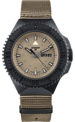 TRASER H3 Herrenuhr Tag+Datum 46mm Black Stealt Sand 109860 P69 Swiss Made