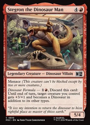 2x Stegron the Dinosaur Man - Foil MSC NM MTG
