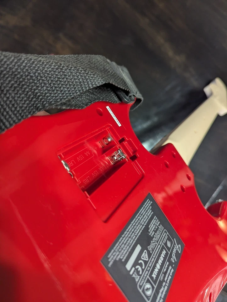 Guitarra Inalámbrica PS4 Red Rock Band Fender Stratocaster Controlador Madcatz ¡Probado! Foto 4 de 4