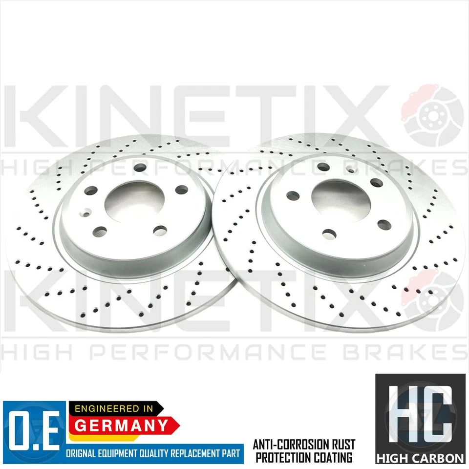 Para Audi A4 B8 2.0Tdi 07-15 Perforados Freno Trasero Discos Brembo 300mm Solid - Imagen 4 de 4