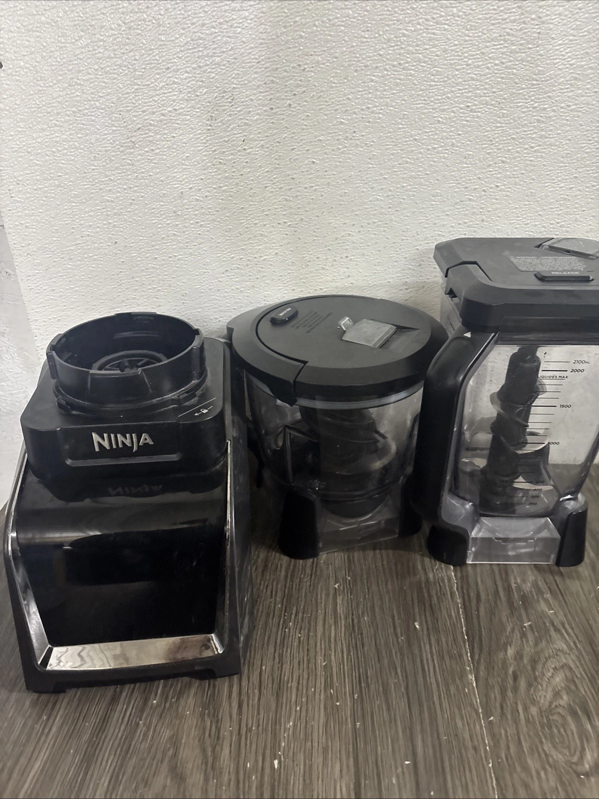 Ninja Professional Kitchen Blender System Peak 1400 Watts BN805A Used #D3
