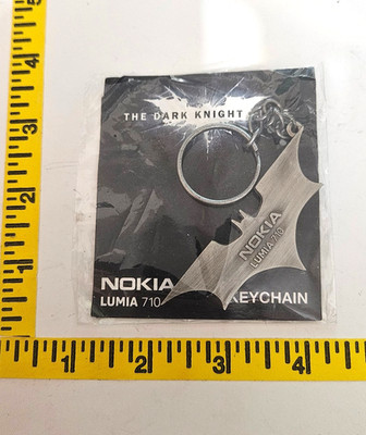 Batman The Dark Knight Rises Nokia Lumia 710 Metal Key Chain New