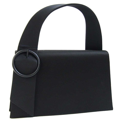 Givenchy Handbag Black Satin Used Formal Bag Mini Bag Vintage Ladies Women