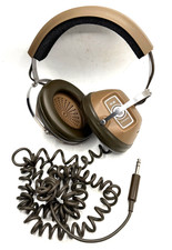 1970's KOSS K-6 Headphones - Brown - Tested and WORKS. 1/4 inch 6.35mm Jack