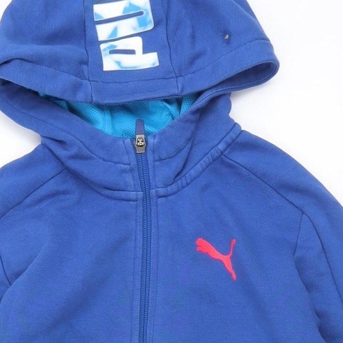 PUMA Boys Blue Full Zip Hoodie 11-12 Years - Picture 8 of 12